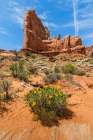 Rough mules ears, Park Avenue, Arches National Park, Utah, USA. Art Print